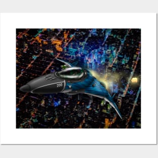 HB-77 Hummingbird Aerospace Fighter Posters and Art